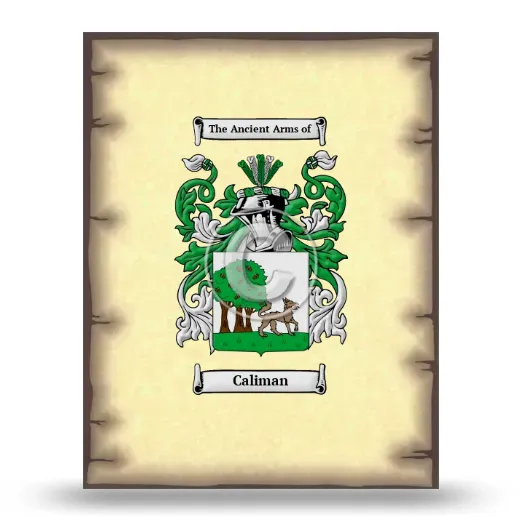 Caliman Coat of Arms Print