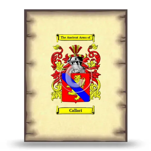 Callari Coat of Arms Print
