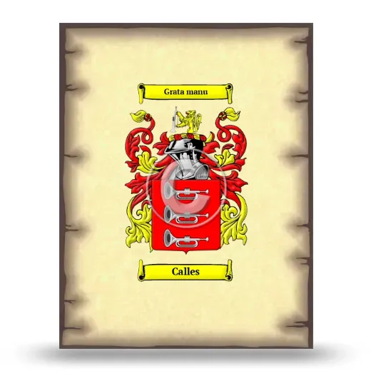 Calles Coat of Arms Print