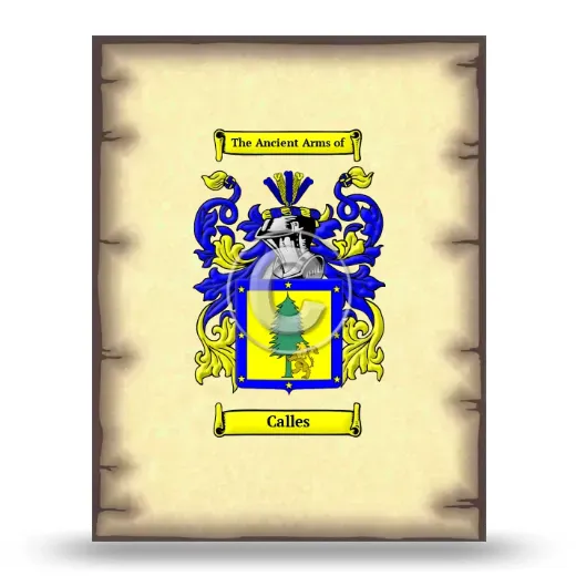 Calles Coat of Arms Print