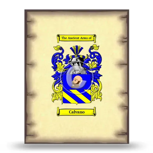 Calvano Coat of Arms Print