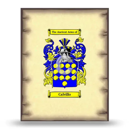 Calvillo Coat of Arms Print