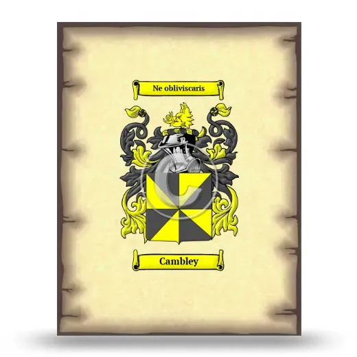 Cambley Coat of Arms Print