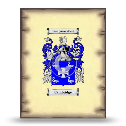 Cambridge Coat of Arms Print