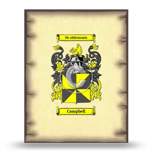 Campbell Coat of Arms Print