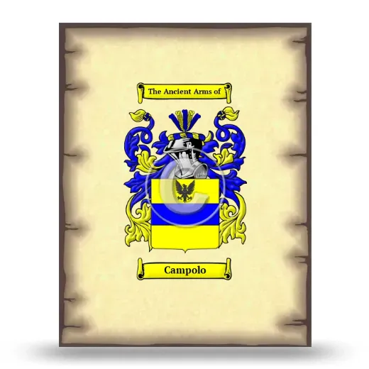 Campolo Coat of Arms Print