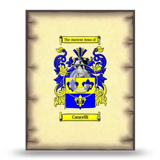 Cancelli Coat of Arms Print