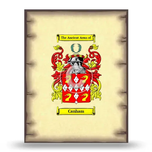 Canham Coat of Arms Print
