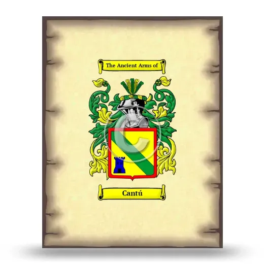 Cantú Coat of Arms Print