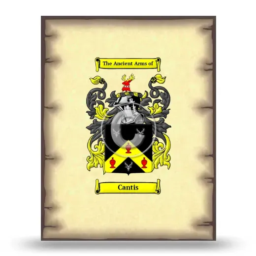 Cantis Coat of Arms Print