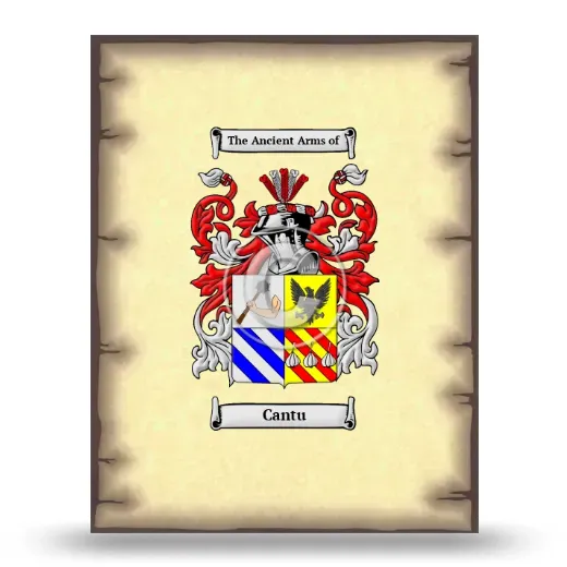 Cantu Coat of Arms Print