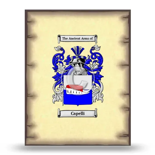 Capelli Coat of Arms Print