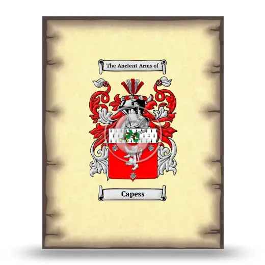 Capess Coat of Arms Print