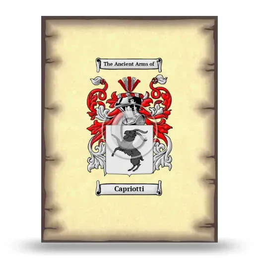 Capriotti Coat of Arms Print