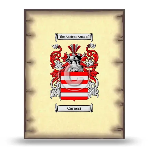 Caracci Coat of Arms Print
