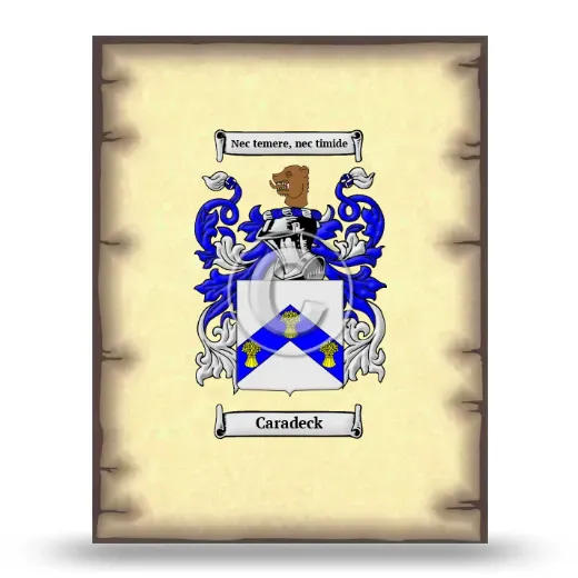 Caradeck Coat of Arms Print