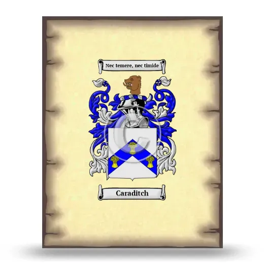 Caraditch Coat of Arms Print