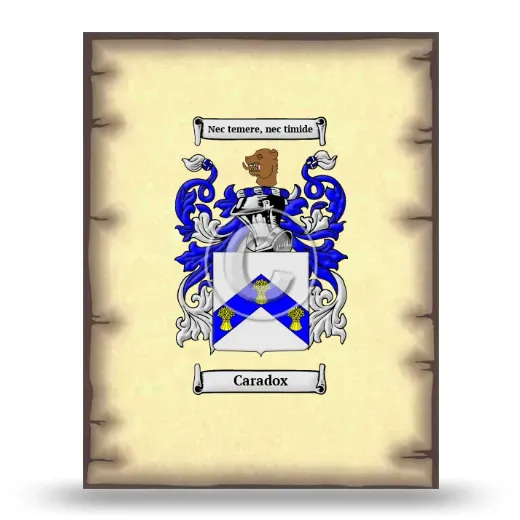 Caradox Coat of Arms Print