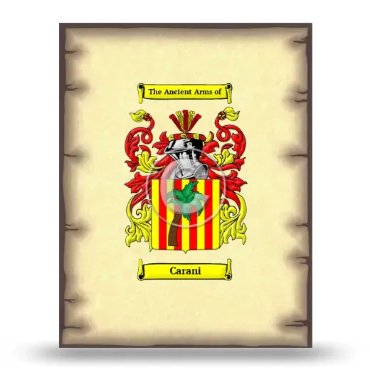 Carani Coat of Arms Print