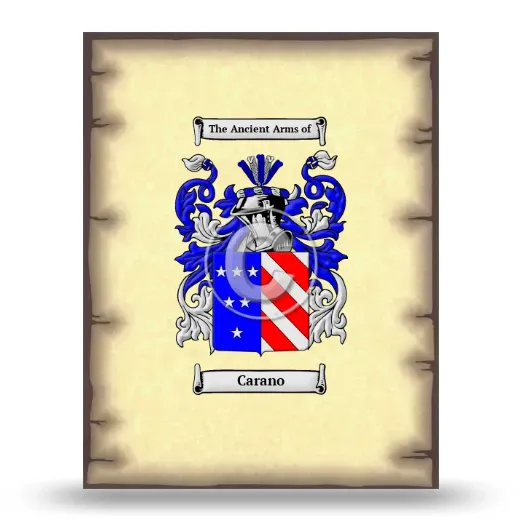 Carano Coat of Arms Print