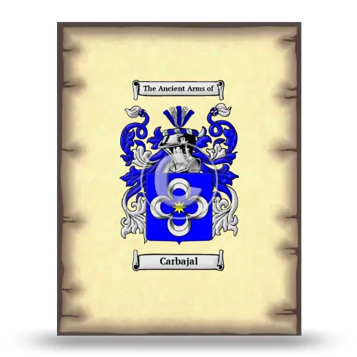 Carbajal Coat of Arms Print