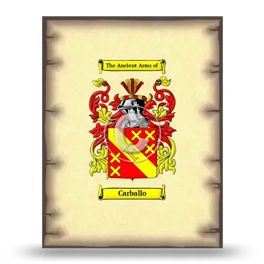 Carballo Coat of Arms Print