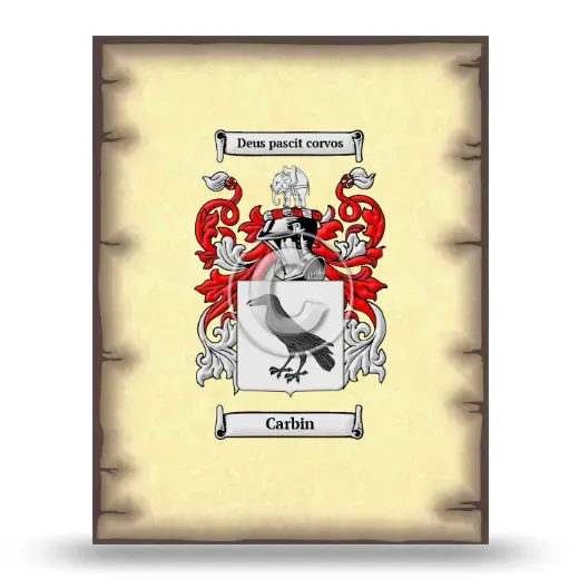 Carbin Coat of Arms Print