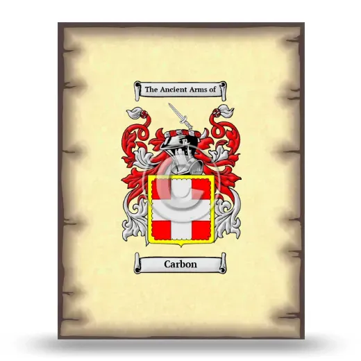 Carbon Coat of Arms Print