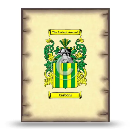Carboni Coat of Arms Print