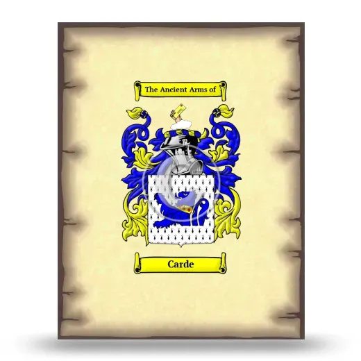 Carde Coat of Arms Print