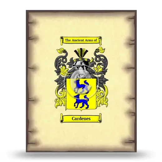 Cardenes Coat of Arms Print