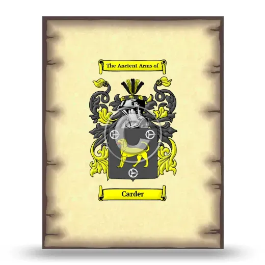 Carder Coat of Arms Print