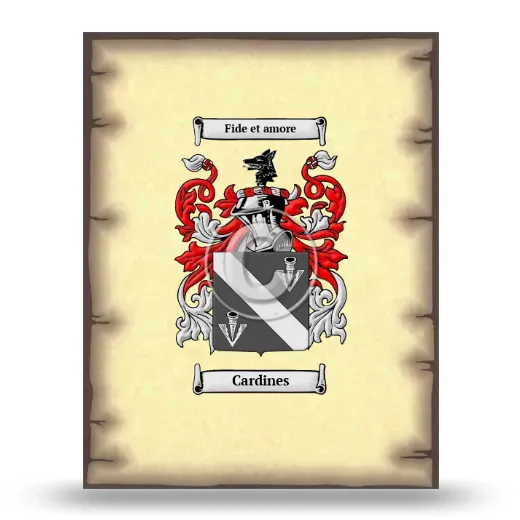 Cardines Coat of Arms Print