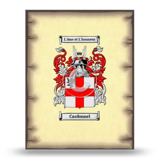 Cardonnel Coat of Arms Print
