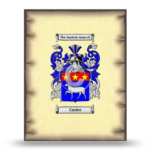 Cariez Coat of Arms Print