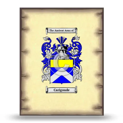 Carigoude Coat of Arms Print