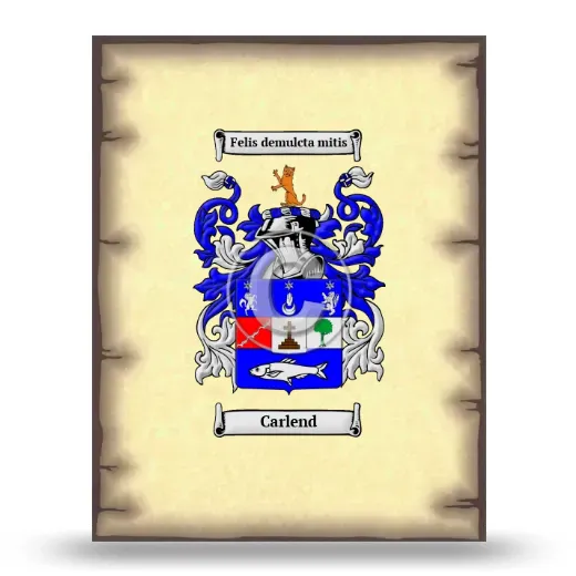 Carlend Coat of Arms Print