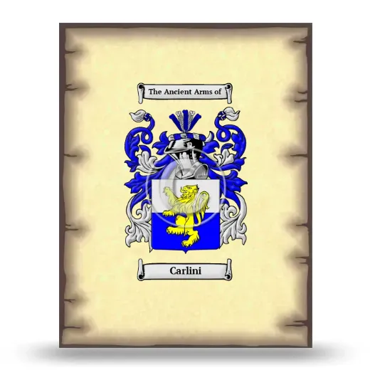 Carlini Coat of Arms Print