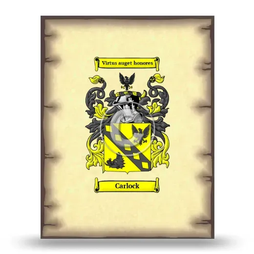 Carlock Coat of Arms Print