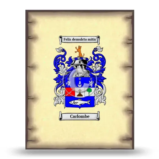 Carlombe Coat of Arms Print