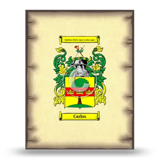 Carlos Coat of Arms Print