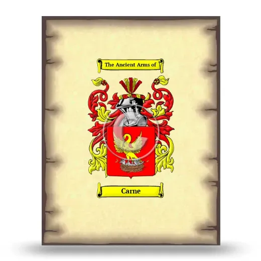 Carne Coat of Arms Print