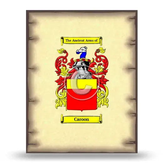 Caroon Coat of Arms Print