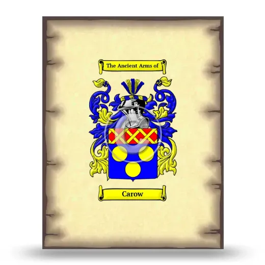 Carow Coat of Arms Print