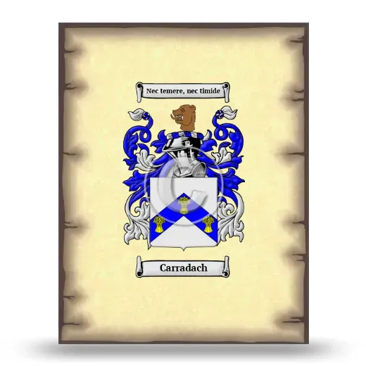 Carradach Coat of Arms Print