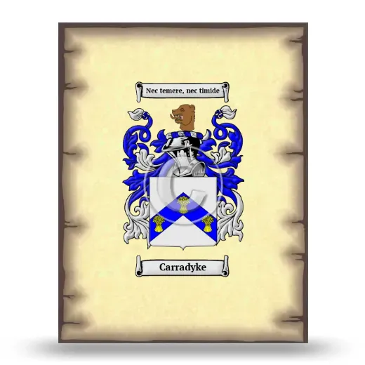 Carradyke Coat of Arms Print