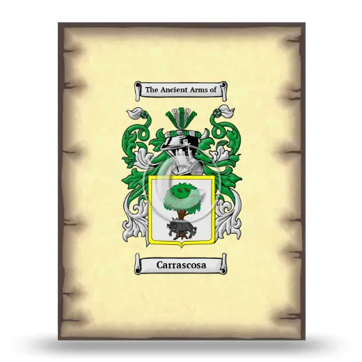Carrascosa Coat of Arms Print