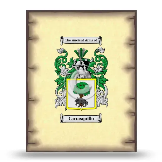 Carrasquillo Coat of Arms Print
