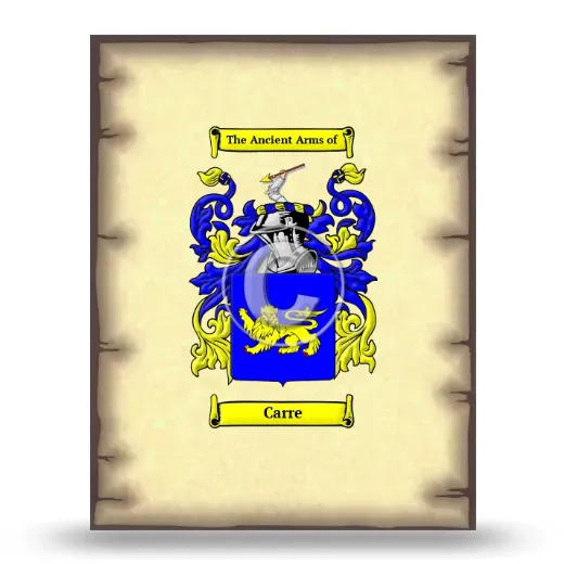 Carre Coat of Arms Print