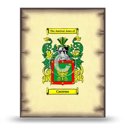 Carreno Coat of Arms Print